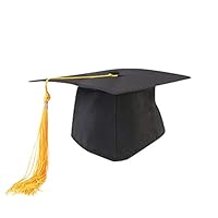 Cappello Laurea Unisex, Tocco Laurea Regolabile, Berretto Laurea Cappello Diploma con Nappa, Laurea Gadget per Cerimonie di Laurea/Festa di Universitario - 4Colori