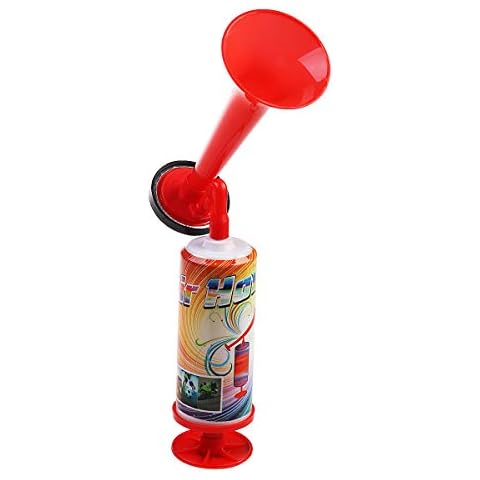 VOSAREA Hand Held Large Air Horn Pump Loud Noise Maker Safety Parties Sports Events (Random Color) Cover
