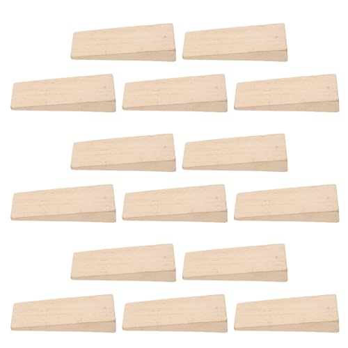 HIAKDOFT 15 Pièces Lot de 15 Coins en Bois de Haute Qualité pour Manche de Hache, Accessoires de Fixation Robustes pour Outils de Jardin à Main, Kit de Réparation de Manches Compatible