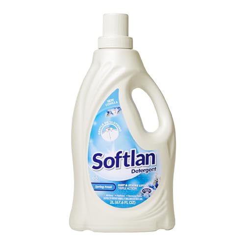 Softlan Liquid Detergent Spring Fresh 67 fl oz Stain &