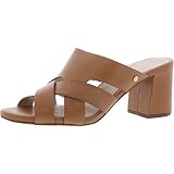 Cole Haan Women's Jodie Block Heel Mule 65MM Wedge Sandal, Pecan Leather, 9