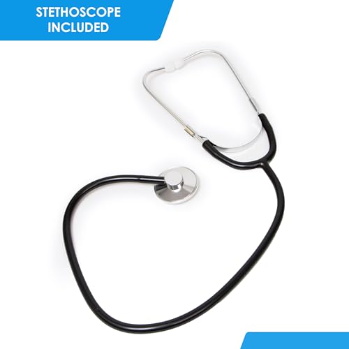 PrimaCare DS-9195 Professional Adult Size Classic Series Blood Pressure Kit with D-Ring Cuff, Nylon BP Kit, Aneroid Sphygmomanometer with Stethoscope - Thumbnail 6