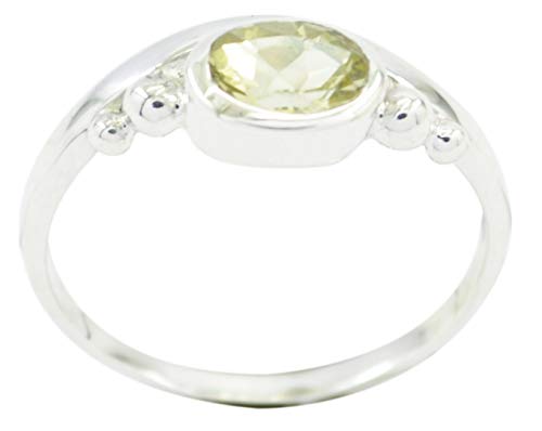 Bague jaune argent 925 Riyo évitez les allergies avec nos pierres précieuses