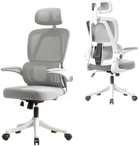 Cadeira de Escritório Ergonômica, Suporta 120kg, Encosto de Malha...