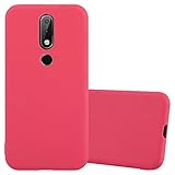 Cadorabo Hülle kompatibel mit Nokia 6.1 Plus / X6 Schutzhülle TPU Silikon Hülle Candy Design Slim Kratzfest Weiche Gummi mit R&umschutz Hülle Hülle für Nokia 6.1 Plus / X6 in Rot