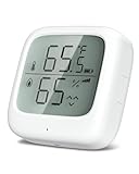 Ecoey Digital Thermometer Hygrometer, WiFi Humidity Meter Temperature Thermometer with Large LCD Dis