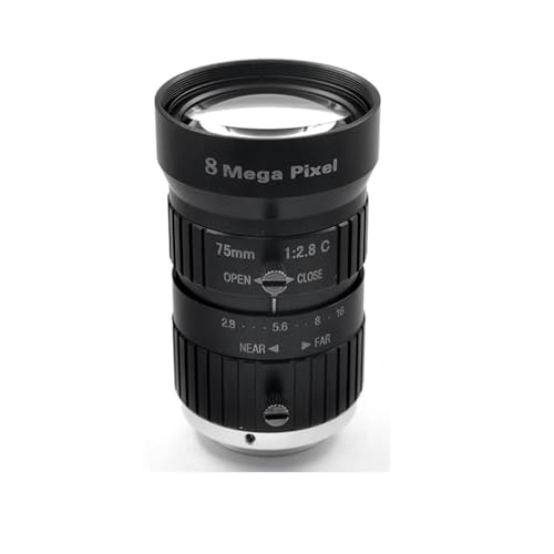 HD 8MP CCTV Lens 75mm C Mount Manual Iris Manual F2.8 Aperture 1