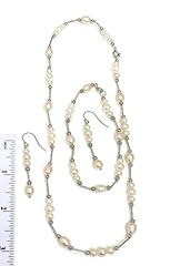White Akoya Cultured Pearl Necklace SET