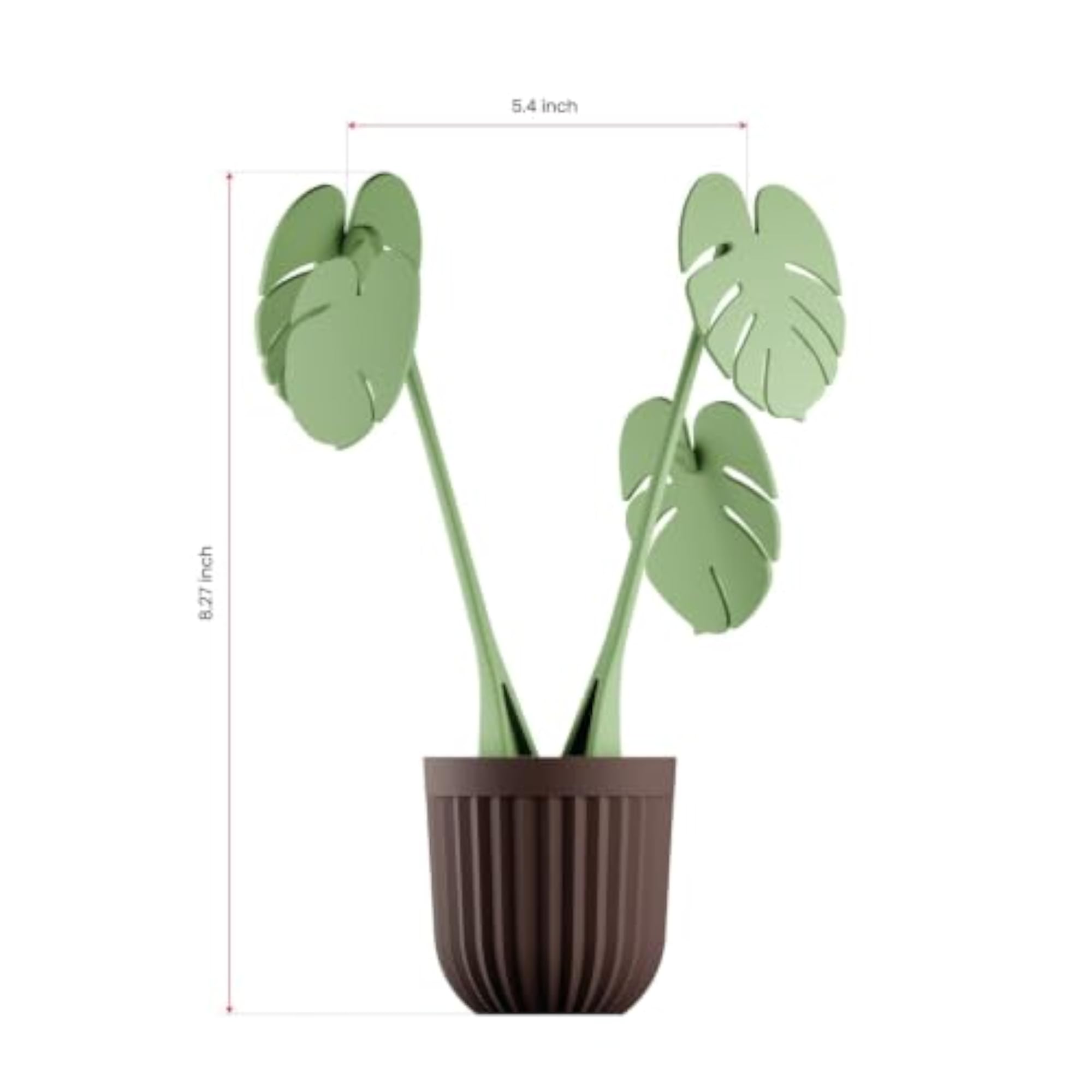 Artificial Monstera Plant with Pot, Table Decor Pack of 2