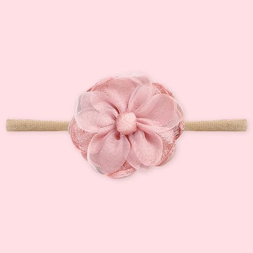 Image of POLKA TOTS Baby Hairbands for Kids Girl | Cute Stretchable Hair Bands for Baby Girls | Kids Hair Accessories | Elastic Infant Hairband | Toddler Hair Clips (Pack of 5)