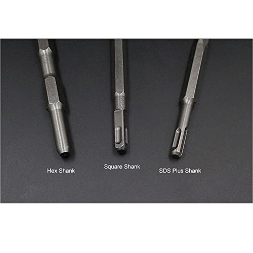 Hammer Drill Chisel Bit, Rotary Hammer Bit, Scaling Chisel Hammer Drill Tool, Hex Shank, Pointed Chisel - Gold, 17mmx280mm