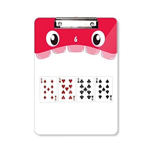 Dossier cartes à jouer A4 pour prendre des notes au salon ou en cours