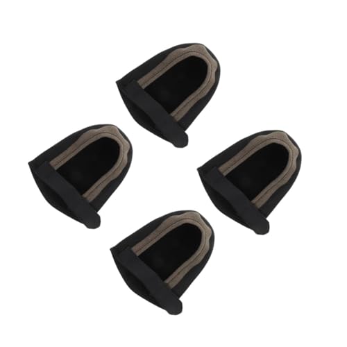 POPETPOP 4 Piezas Cubrezapatillas para Bicicleta de montaña Broche de Solapa Perchas Sencillas Cubiertas de Zapatos de Bicicleta Cubiertas de Zapatos Reutilizables Gel de sílice Black