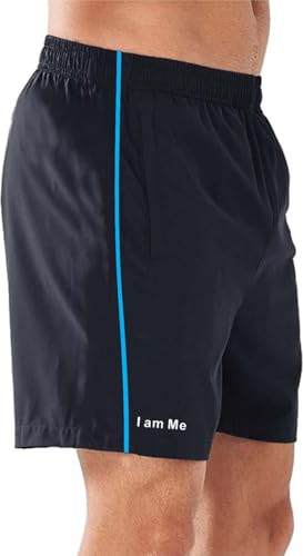 Image of JUST RIDER Mens 2 Pack Polyester Yoga Short Men Running Gym Sports Shorts with Pockets Shorts for Men
