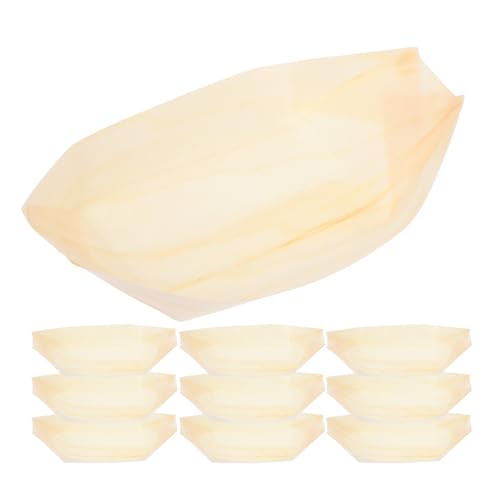 50 placas desechables en forma de barco sushi 8 pulgadas miniatura 1
