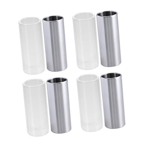 VICASKY Guitar 60mm Glass Stainless Steel Slides Guitar Accessories for Men Perfect Present