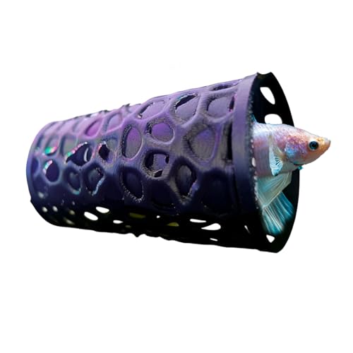 Genérico Hamaca para Betta | Tubo De Descanso Flotante Impreso En 3D | Accesorios De Betta - Acuarios De Agua Dulce Y Tanques De Agua Salada, Hábitat Acuático para Camarones