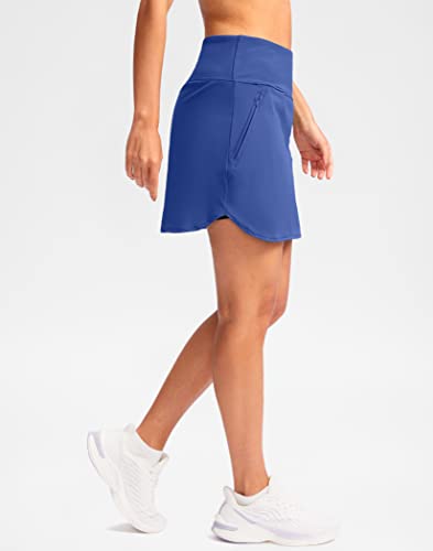 G Gradual High Waisted Tennis Skirt Golf Skirt Zipper Pockets Athlethic Skorts Skirts For Women Running Workout (Blue. M) #TOP3