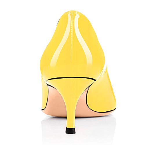 Eldof Women Kitten Heels Pumps | Pointed Toe Stiletto | 6.5cm Classic Court Shoes4