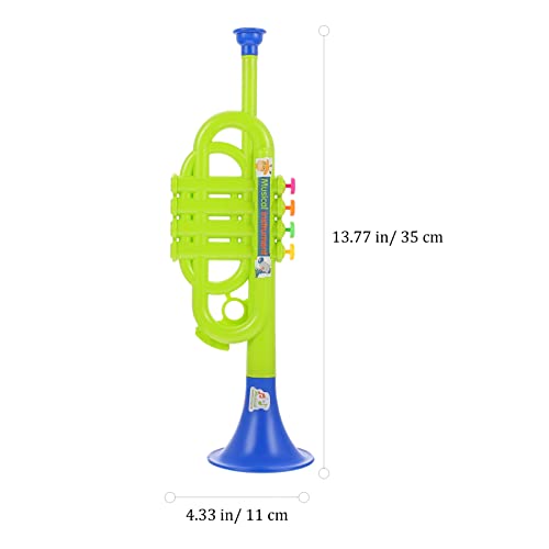 Toddmomy 1 Stks Kinderen Trompetten Speelgoed Plastic Trompetten Muziekinstrumenten Speelgoed Voor Jongens Meisjes… - Image 3