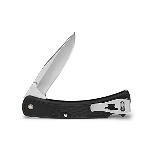 Buck Knives 110 Slim Select Folding EDC Knife, 3-3/4” Pocket Knife Blade, Nylon Handle, 420HC Stainless Steel Clip Point Folding Blade, Made in the USA, Black, 2.8 oz - Image 3