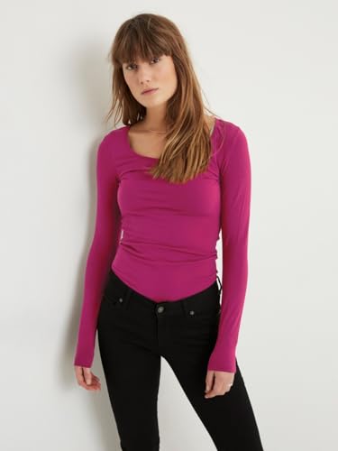 VERO MODA Damen VMMAXI My LS Soft UNECK 3-Pack, Festival Fuchsia/Gibraltar Sea/Black, L – Ansicht 2
