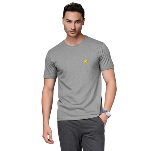 Image of AMUL COMFY Men's Cotton Plain Round Neck Half Sleeve Casual T-Shirts