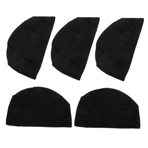 Hemobllo 5 Piezas Gorros Natación Adultos Alta Elasticidad Tejido Cómodo y Transpirable Unisex Protección Fiable contra Agua para Pelo y Corto