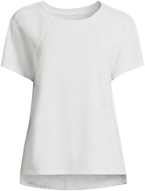 Avia Activewear Women's Short Sleeve Oversize T-Shirt (US, Alpha, 3X-Large, Regular, Regular, White) - Image 4