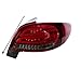 LED Tail Light Assembly Pair Compatible With Peugeot 206 206CC 2004-2008 Brake Light Turn Signal Reverse Light Dynamic Sequential Rear Lamps Taillight Assembly(1Set)