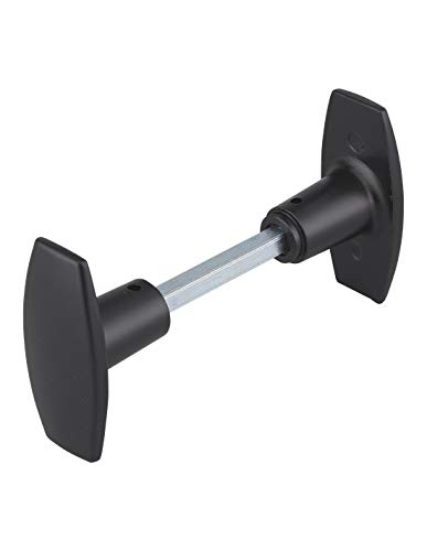 THIRARD 00900488 - Bouton Double Carré 6X110mm 1 Portée Noir - Finition : Noir 9005 - Poignees - Equipement De Porte - Facile à utiliser Mécanisme à 2...