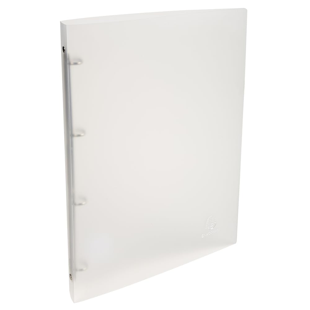 Exacompta - Réf. 51169E - Carton de 20 classeurs souples PP translucide Chromaline - 4 anneaux ronds diam.15 mm - Dos 20 mm - Dimensions extérieures : 32 x 25 cm - Format à classer A4 - Assorties