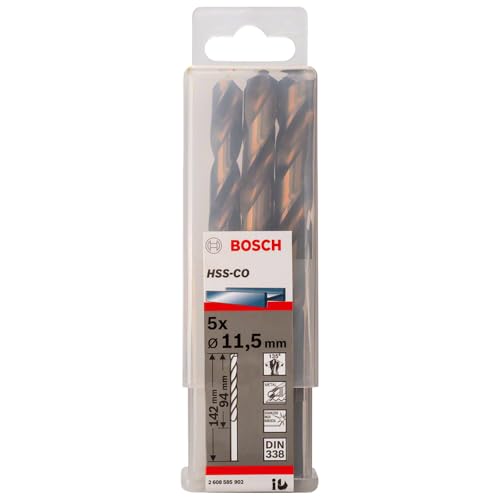 Bosch Brocas para Metal Aço Rápido HSS-Co 11,5mm
