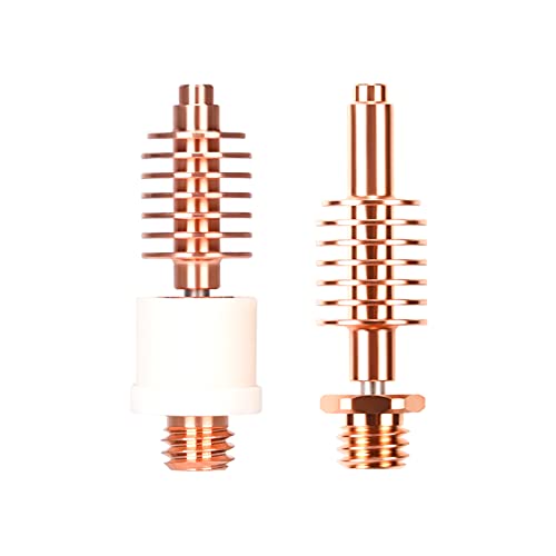 BIQU Bi-Metal Heatbreak Throat Dragon Heat Break V2.0 High Flow Thermal Barrel Tube Up to 500℃ for Phaetus Dragon Hotend Extruder Compatible with Prusa I3 Prusa MK3 3D Printer (High Flow)