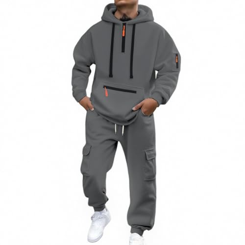 Survêtement en polaire chaud pour homme ensemble cargo taille M GY1