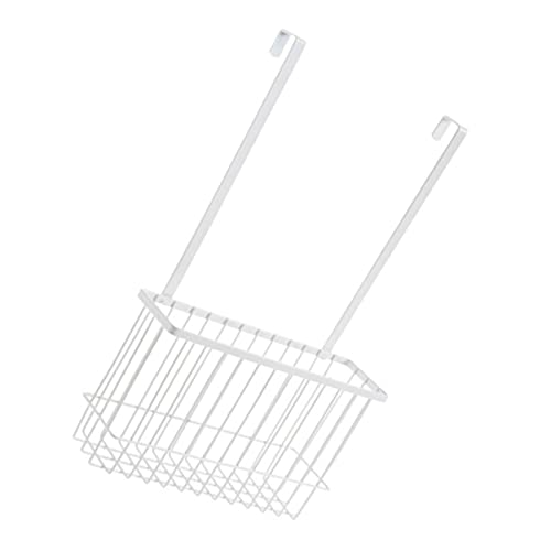 VINTORKY Organizador De Gabinete Cesta Colgante De Acero Al Carbono Blanco Extra Larga para Almacenamiento Puerta Cocina Baño 12 Piezas Conjunto