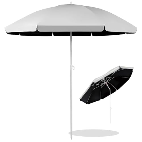 �����^�� �K�[�f���p���\�� 200cm/220cm/240cm �p�x���߉\ �`���g�@�\ �h�� ���� ���O���h�~ �r�[�` �v�[���T�C�h ���� ���O(White,240cm/8ft)