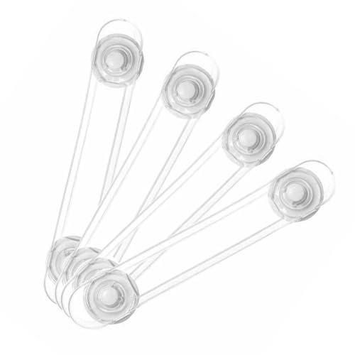 Cerraduras de Seguridad Transparentes Holibanna 8 Unidades con Adhesivo Fuerte y ABS