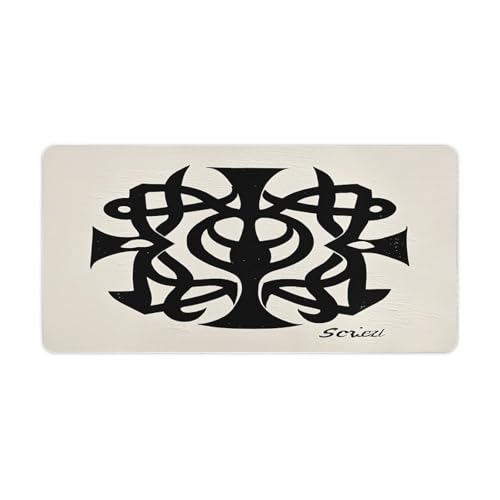 Supernatural Symbols Black Pad para Mouse Grande de Goma miniatura 1