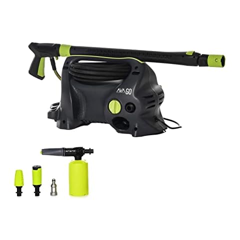 AVA Pressure Washer, GO P40, Ultra-portable power washer for car cleaning, patios, and more - Includes award winning zoom lance 120 Bar 390 L/H, 1700 W - Jet washer designed to be carried Cover