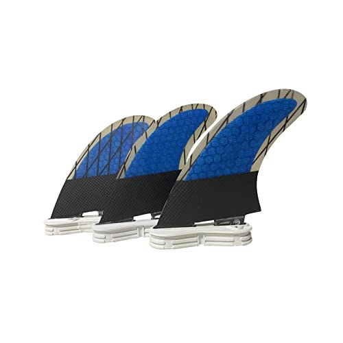 Tabla de surf de fibra de vidrio con aletas de carbono G3 Tri Set azul 4