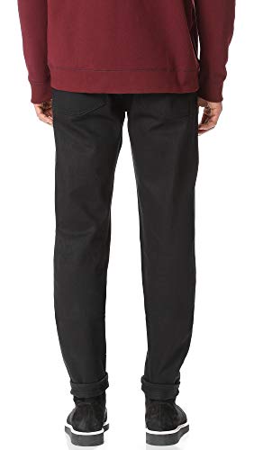 Naked & Famous Denim Easy Guy - Solid Black Selvedge Pants2