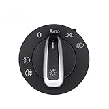 Headlight Switch Compatible with VW for Touran 2006-2015 for Sharan 2011-2015 Car Headlight Switch Fog Lights Control OEM:5ND941431B