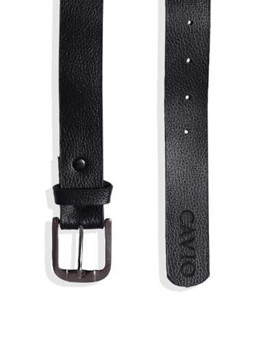 Image of CAVIO Boys Stretchable Solid Regular Fit Trousers with Belt