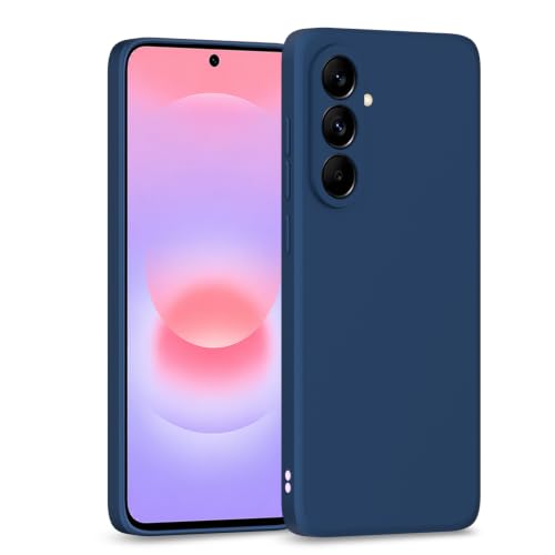 Image of Outlouders Back Cover for Samsung Galaxy A37 5G | Camera Protection | Durable Soft Matte Silicone Bumper Case (Blue)