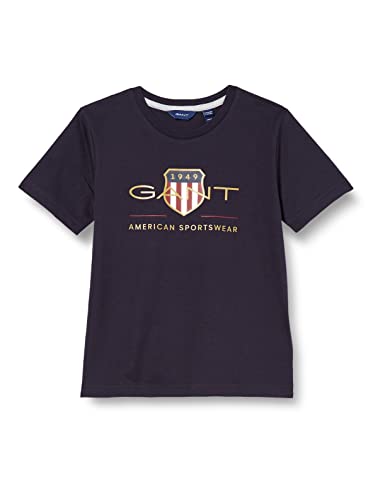 GANT Archive Shield SS T-Shirt Camiseta, Azul Noche, 92 cm para Niñas Cover