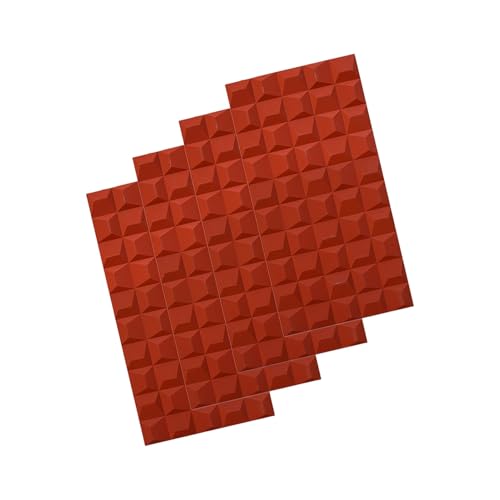 Panneaux muraux 3D rouge pour transformer l'ambiance d'une chambre moderne