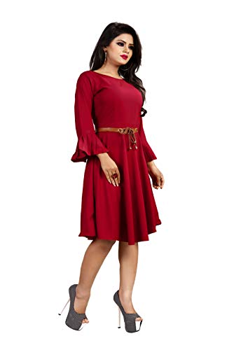 Image of Women's Rayon Butterfly Sleeves Dresses