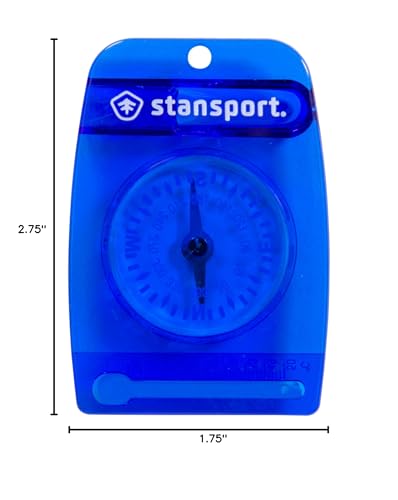 Brújula Multifuncional Stansport con Silbato y Termómetro miniatura 6