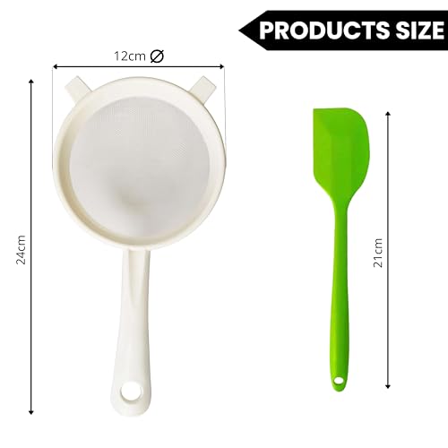 Miniatura 6 de Zenir Kit Colador Kefir Plastico Cuchara De Silicona Colador Plastico Para Kefir Para Preparar Kéfir Casero Kefir Kit Compatible Con Kefir De Leche Y Kefir De Agua. 12 Cm De Diametro